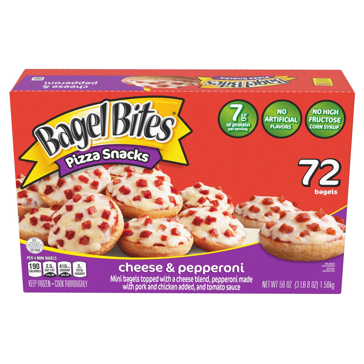 Bagel Bites Cheese & Pepperoni 72 Count - Image 1