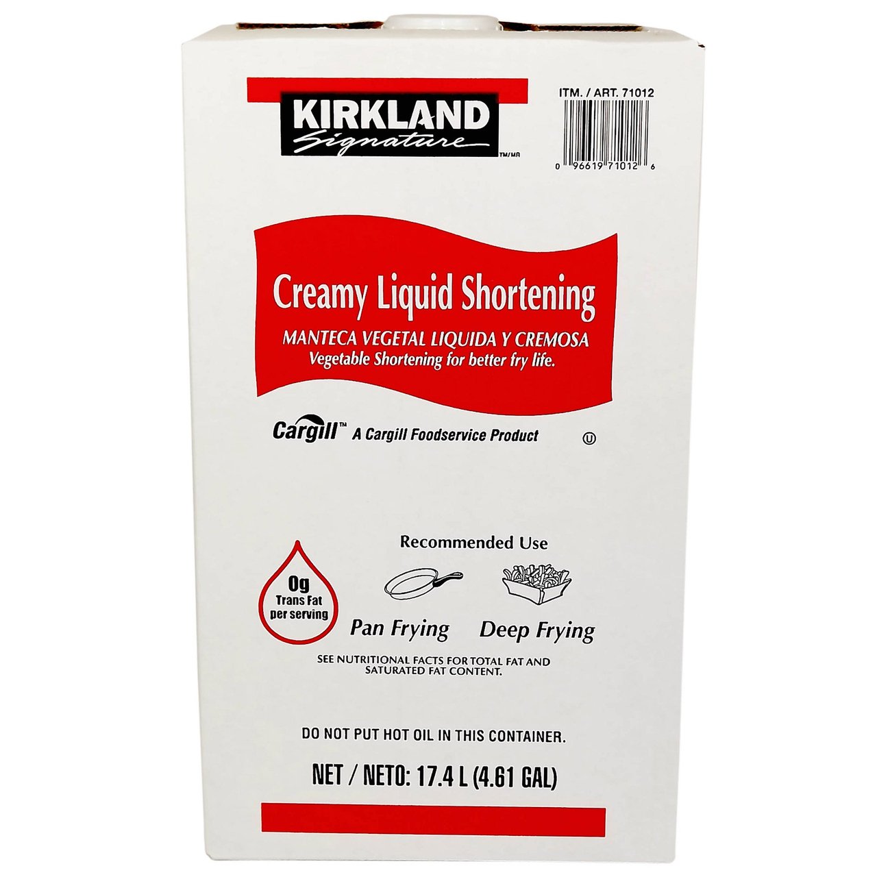 Kirkland Signature Creamy Liquid Fry Shortening, 35 Pounds - Image 1
