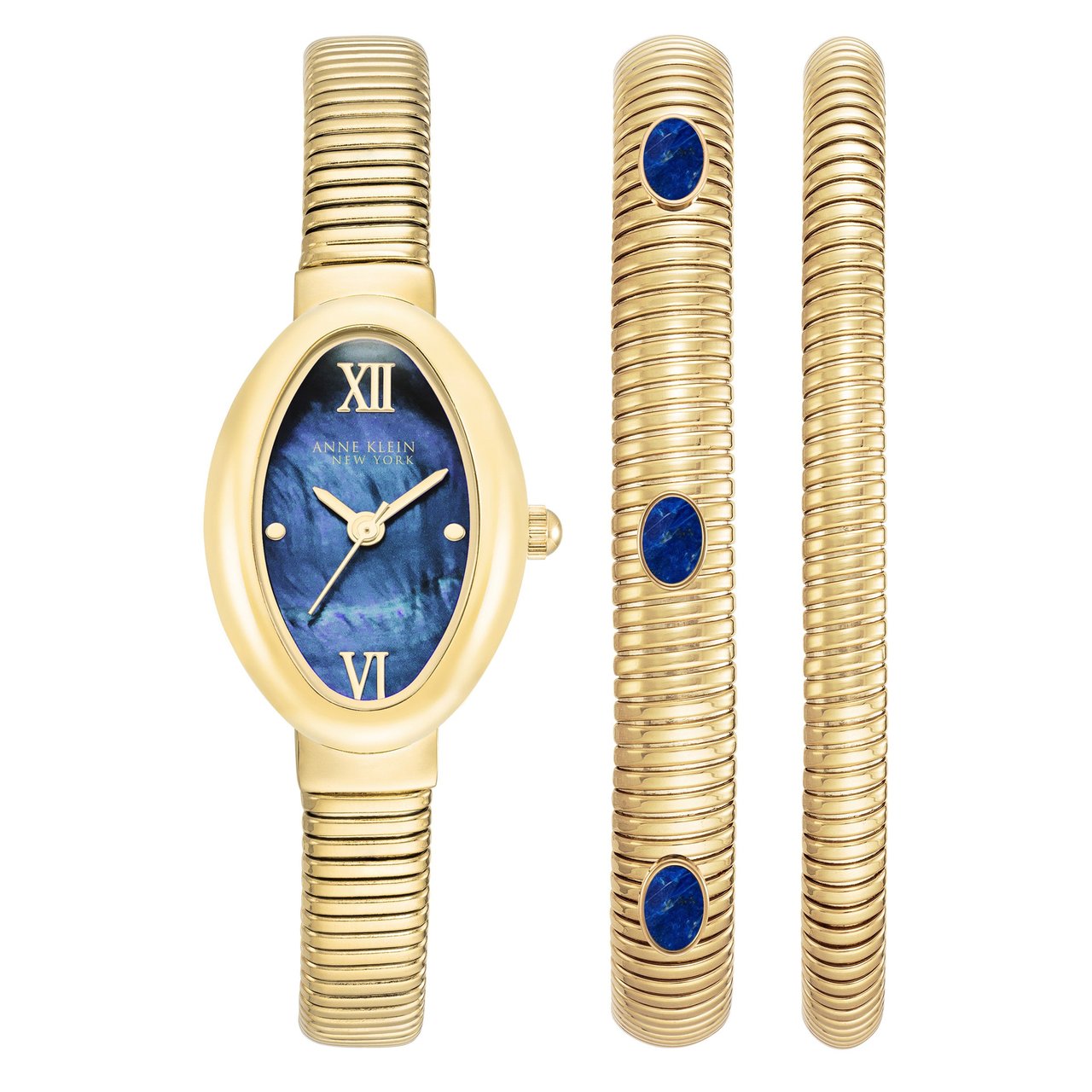 Anne Klein New York Blue Lapis Ladies Bracelet and Watch Set - Image 1