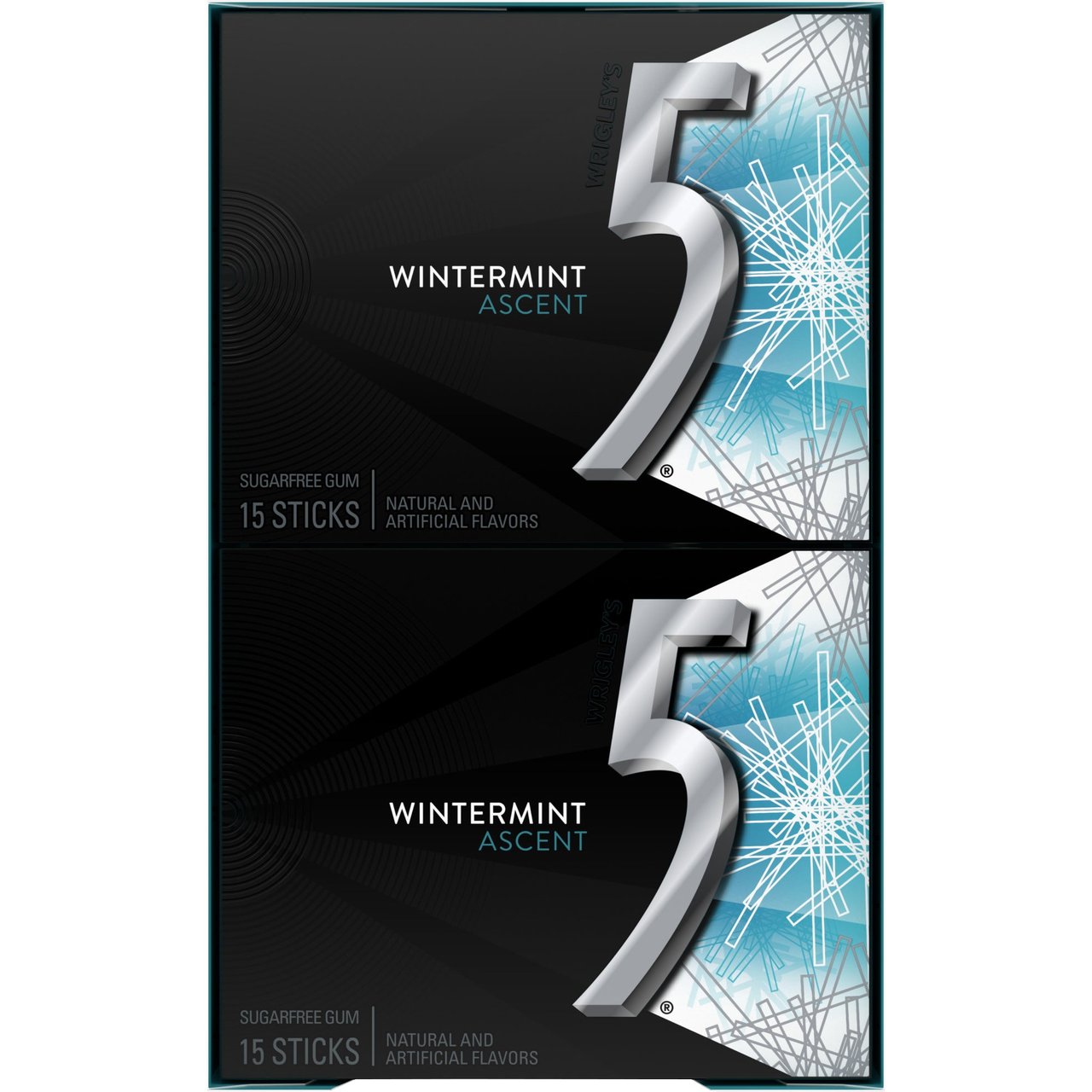 Wrigley's 5 Gum Wintermint Ascent Sugar-Free Chewing Gum, 10 ct / 15 Sticks - Image 1