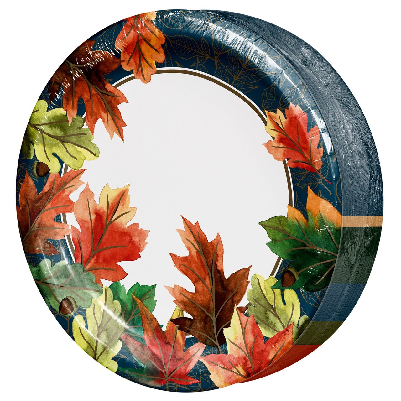 Beautiful Leaves 10" Plates, 100 Count - Image 1