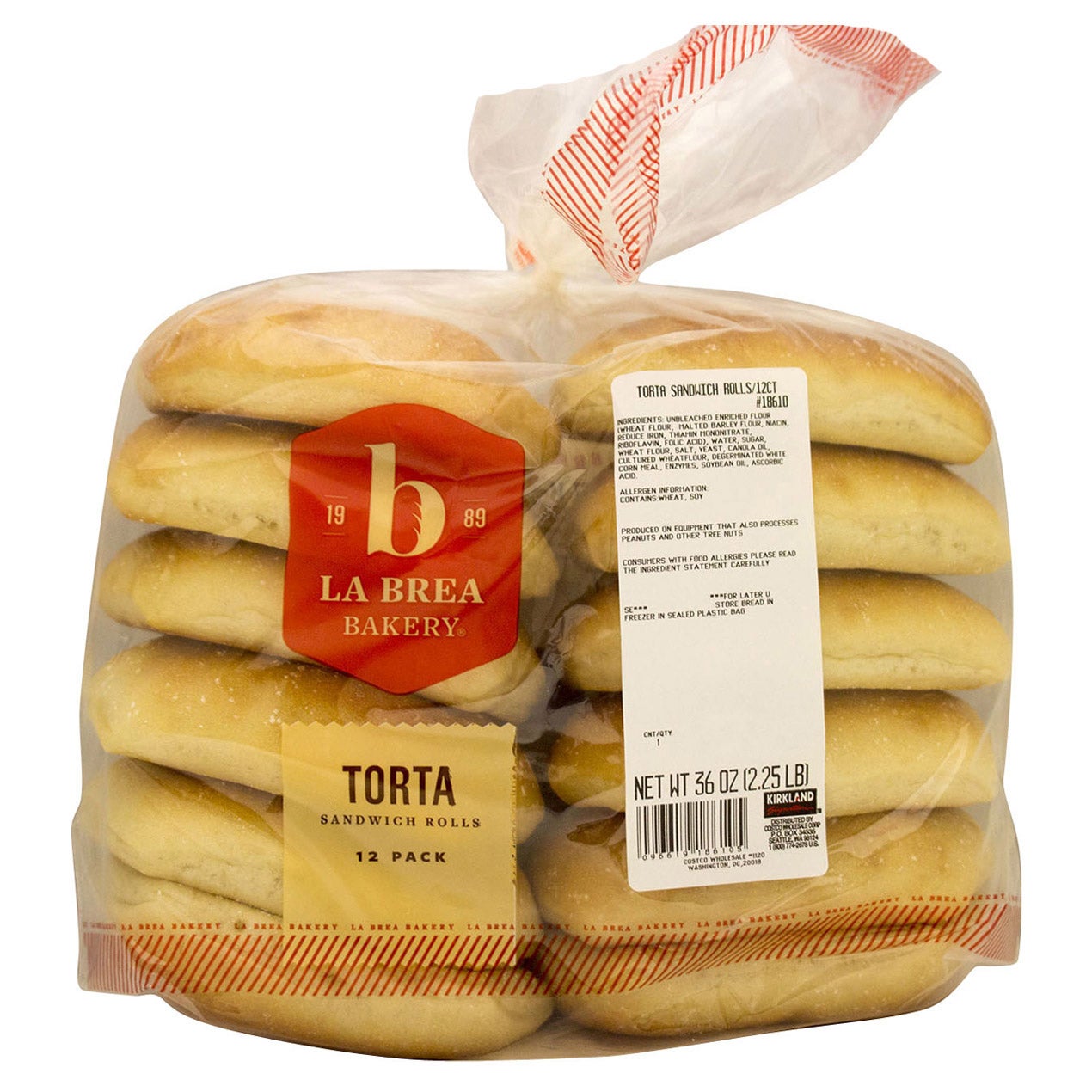 La Brea Torta Sandwich Roll, 12 Count