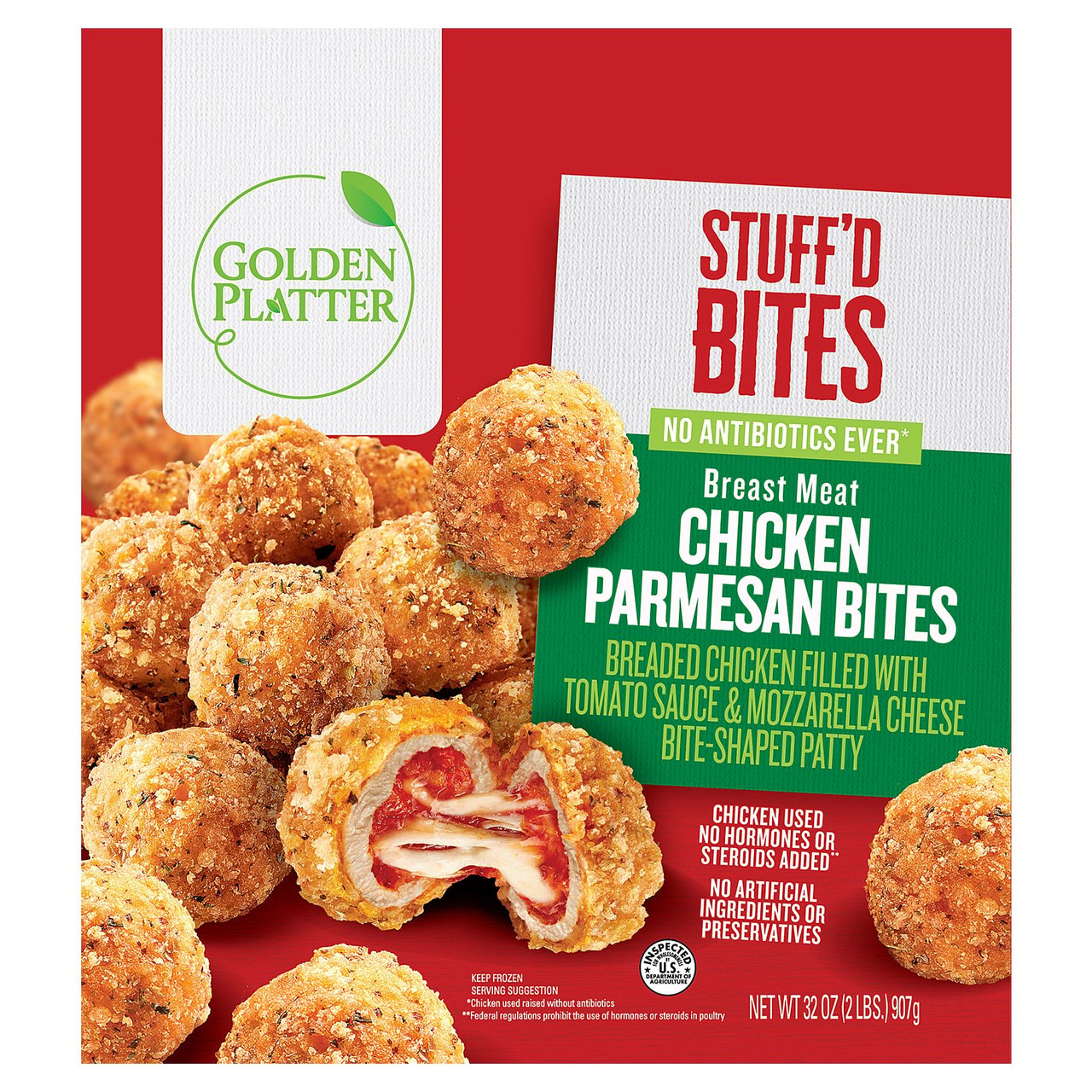 Golden Platter Chicken Parmesan Bites 2 lbs - Image 1