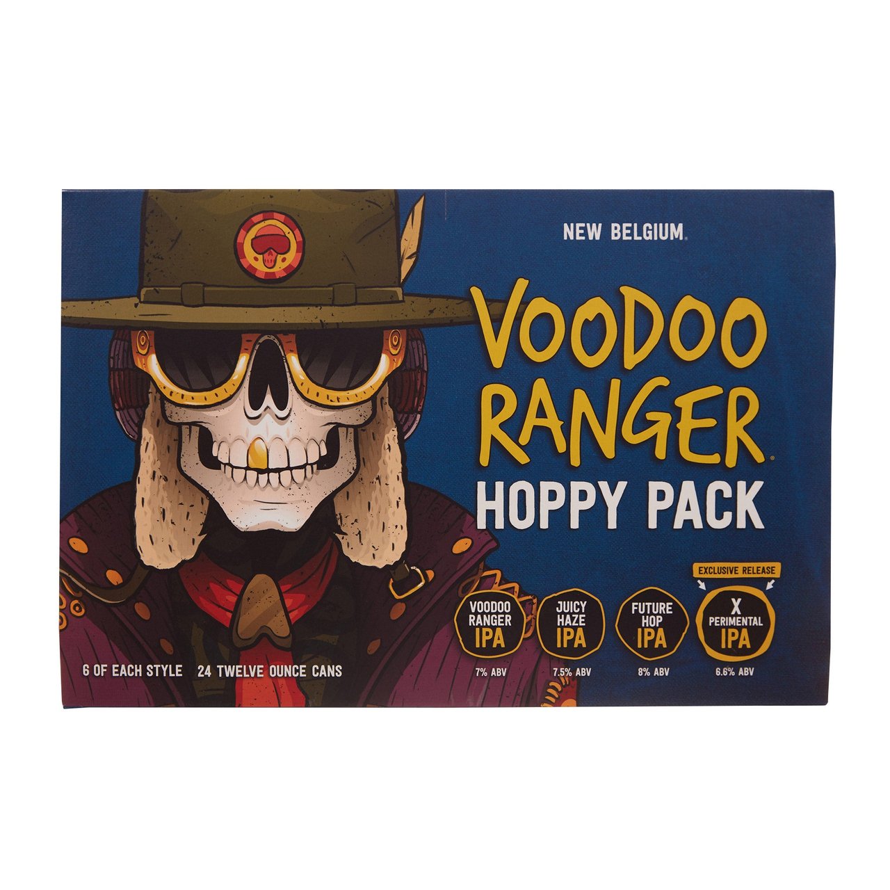 New Belgium Brewing Voodoo Ranger Hoppy Variety Pack, Colorado, 24/12 oz Cans - Image 1