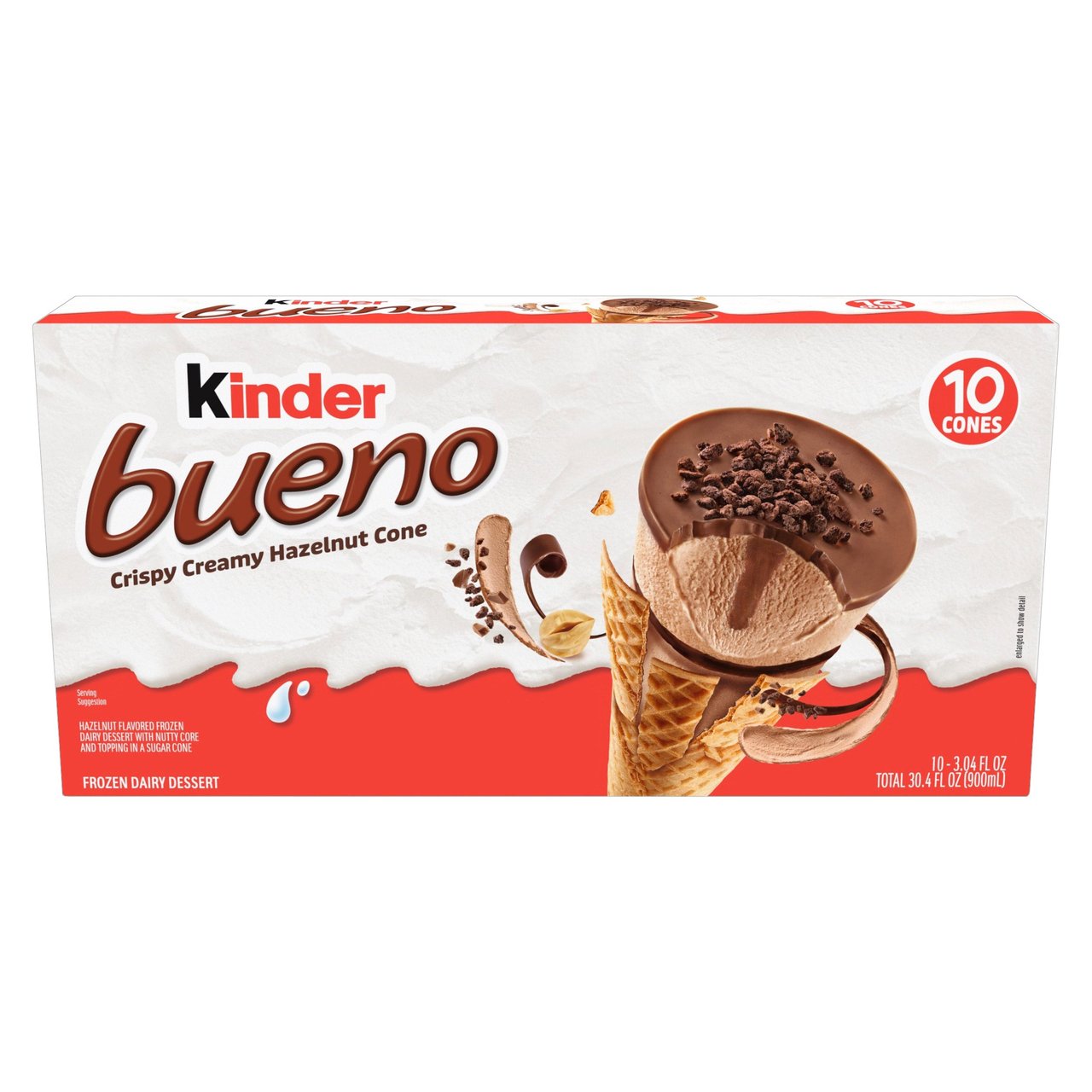 Kinder Bueno Hazelnut Cones 10/3.04 oz Each - Image 1