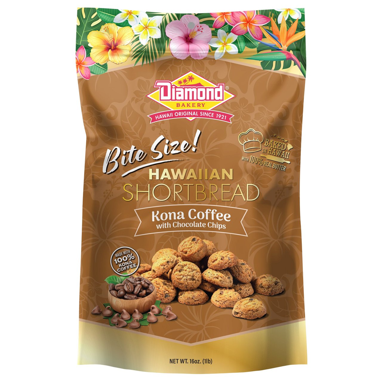 Diamond Bakery Kona Coffee Shortbread 16 Ounces - Image 1