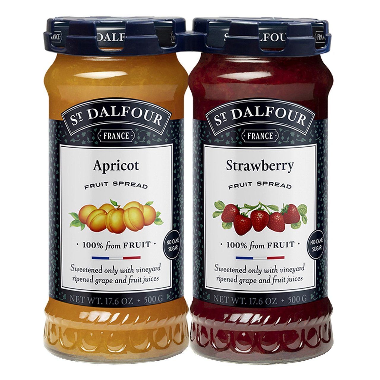 St. Dalfour Fruit Spread Variety, 2 x 17.6 oz