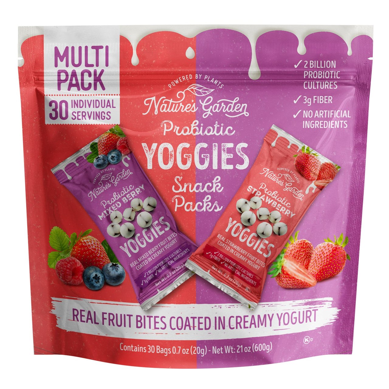 Nature's Garden Probiotic Yoggies, 30-Pack (0.7 oz Bags) - Image 1