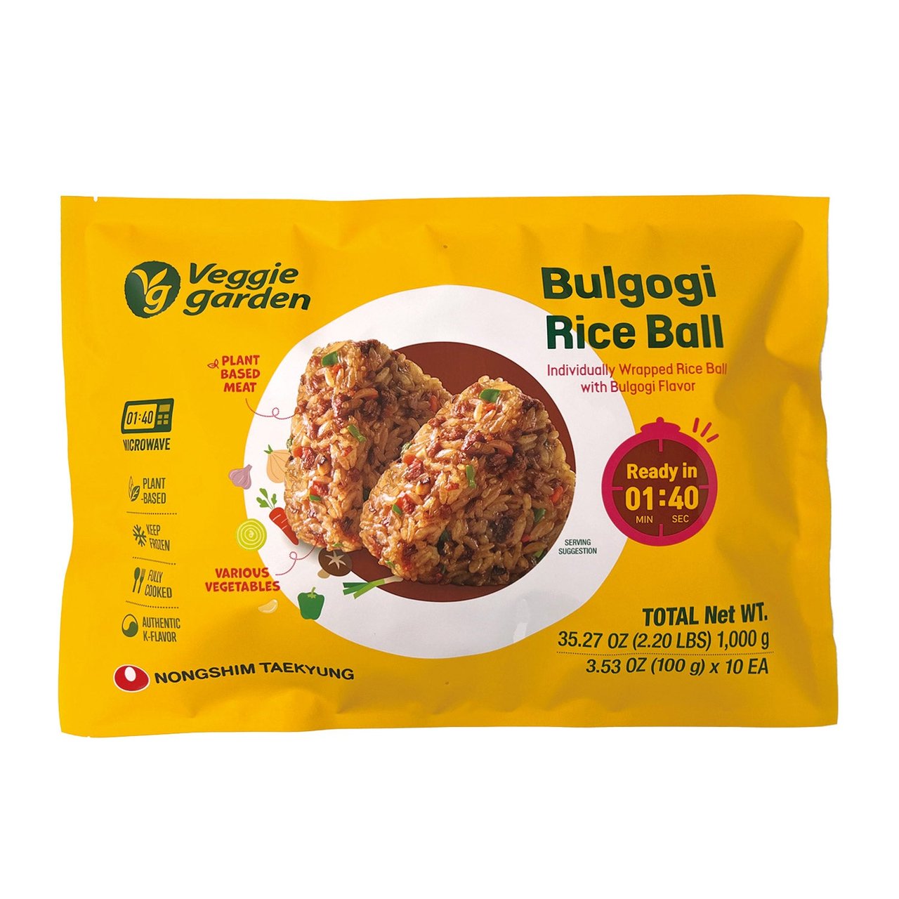 Nongshim Taekyung Bulgogi Rice Balls 10 ct/3.53 oz