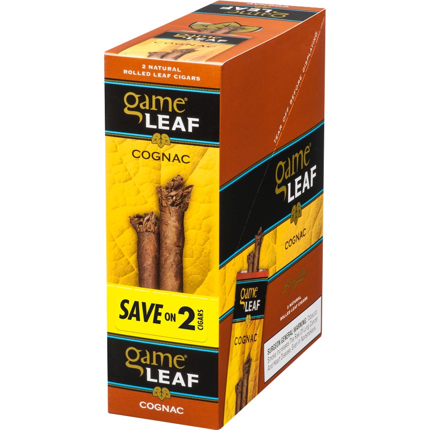 Game Leaf Cognac FoilFresh Cigarillos, Save on 2, 15 CT
