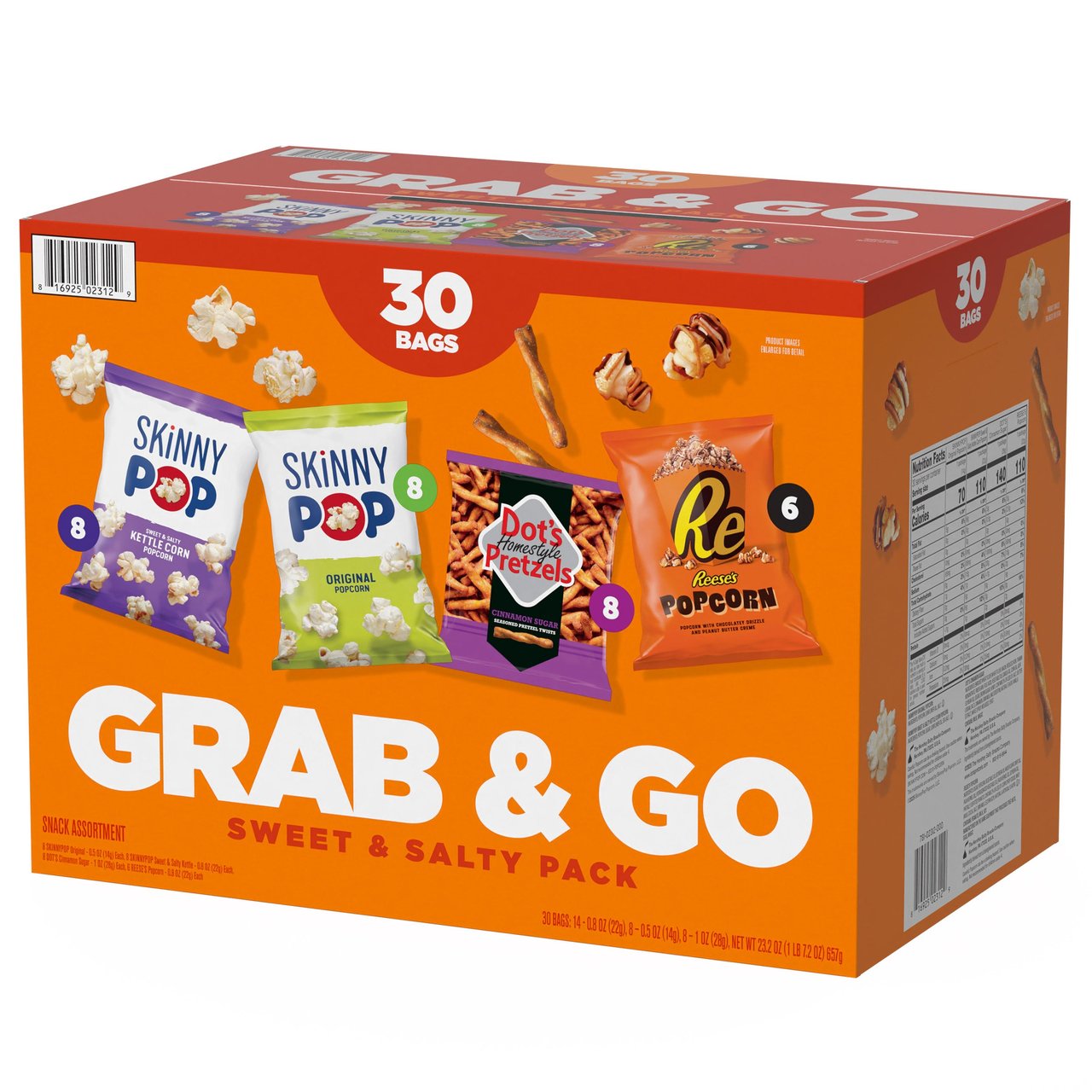 Grab & Go Sweet & Salty Pack, Variety Pack, 30 Count - Image 1