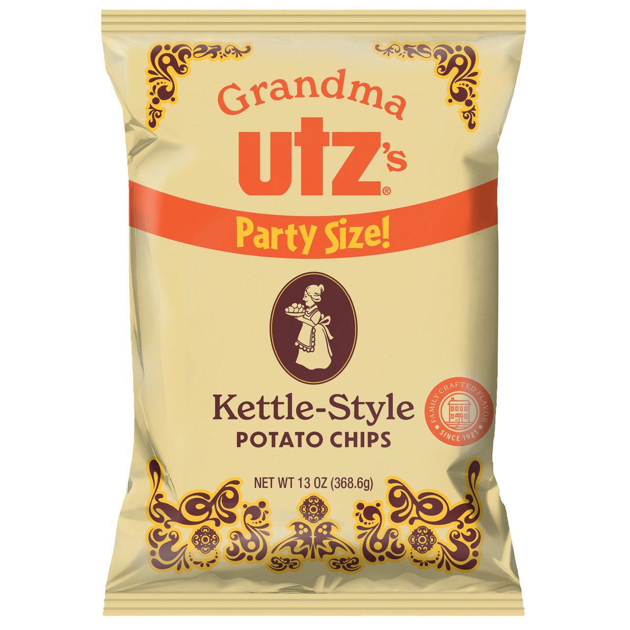 Utz Grandma's Kettle-Style Potato Chips, 13 oz