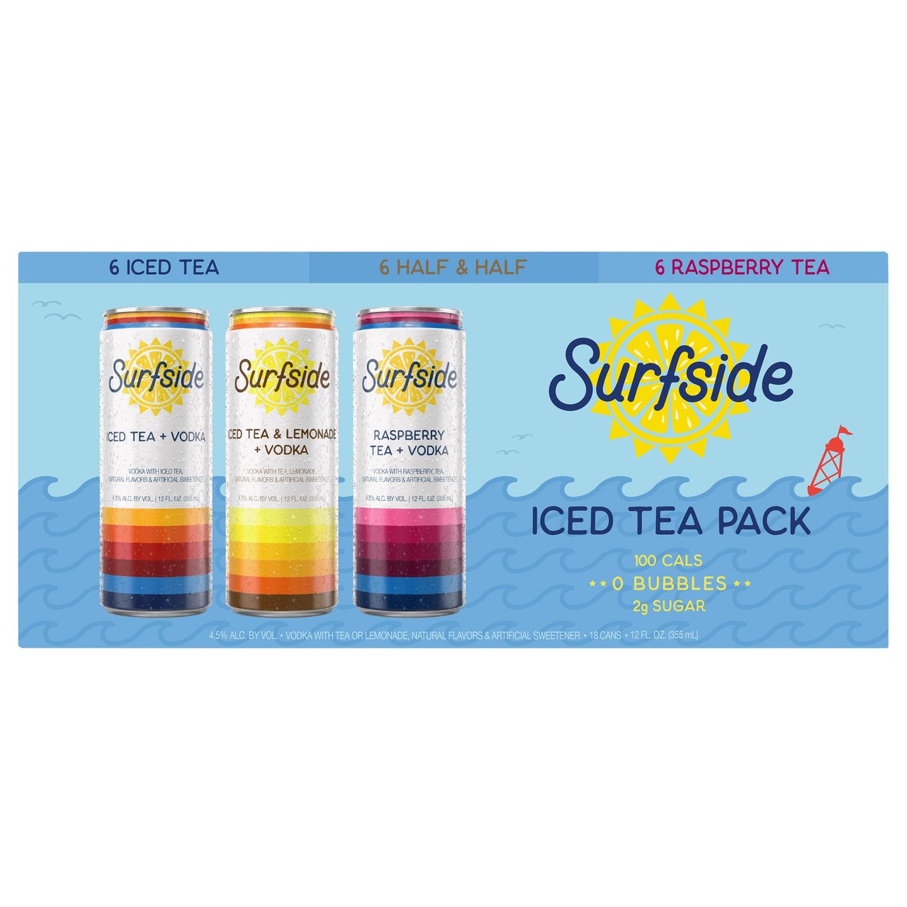 Surfside Vodka Tea/Lemonade 18/12 oz Cans
