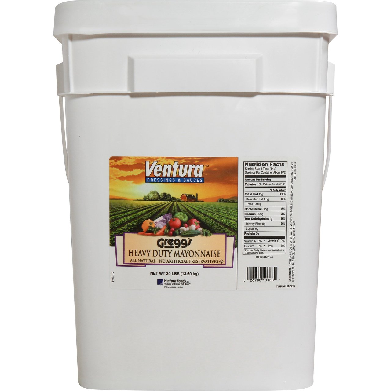 Gregg's Heavy Duty Mayonnaise, 30 lb