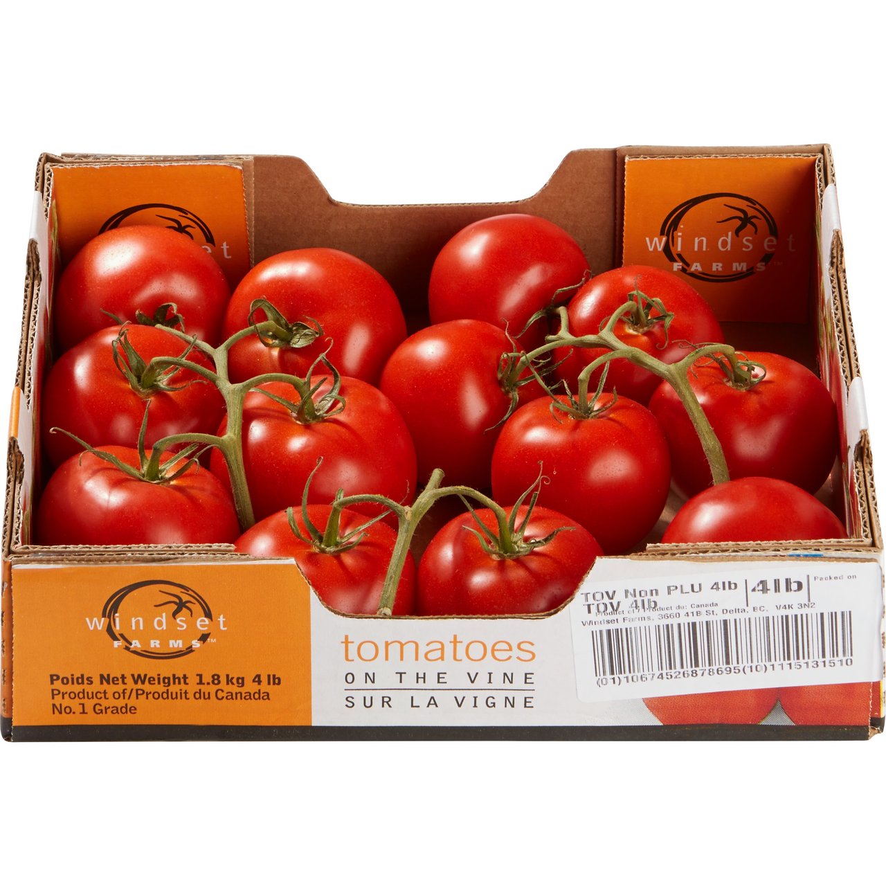 Tomatoes on the Vine, Hothouse Grown, 4 lbs - Image 1