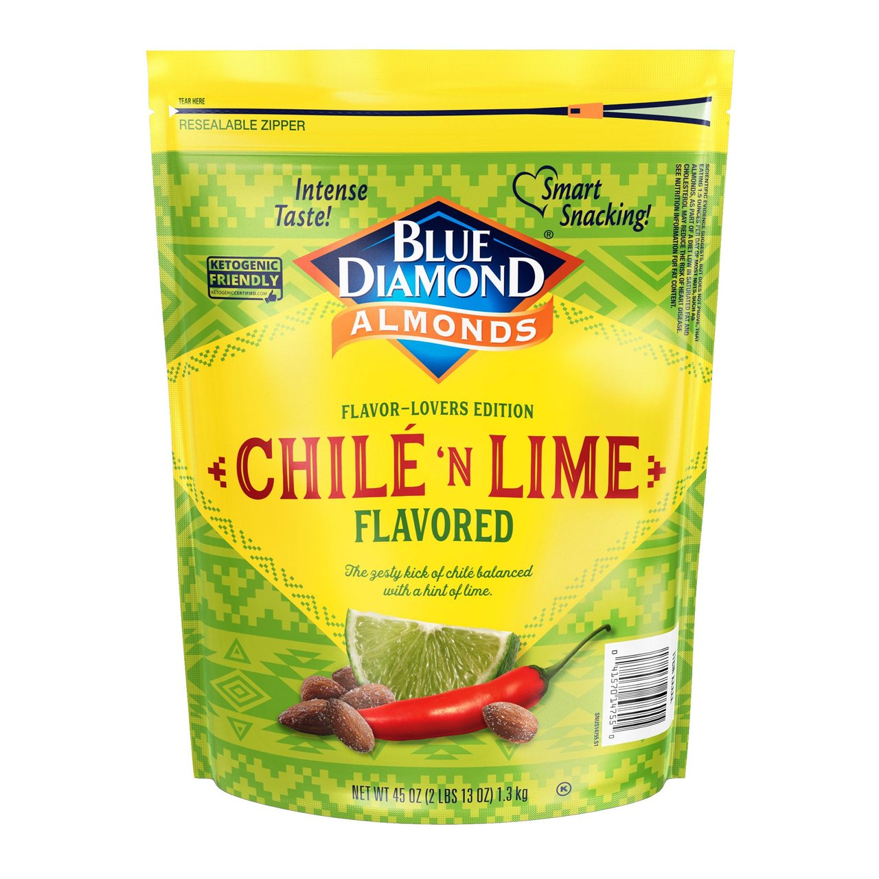 Blue Diamond Chile 'N Lime Almonds 45 oz - Image 1