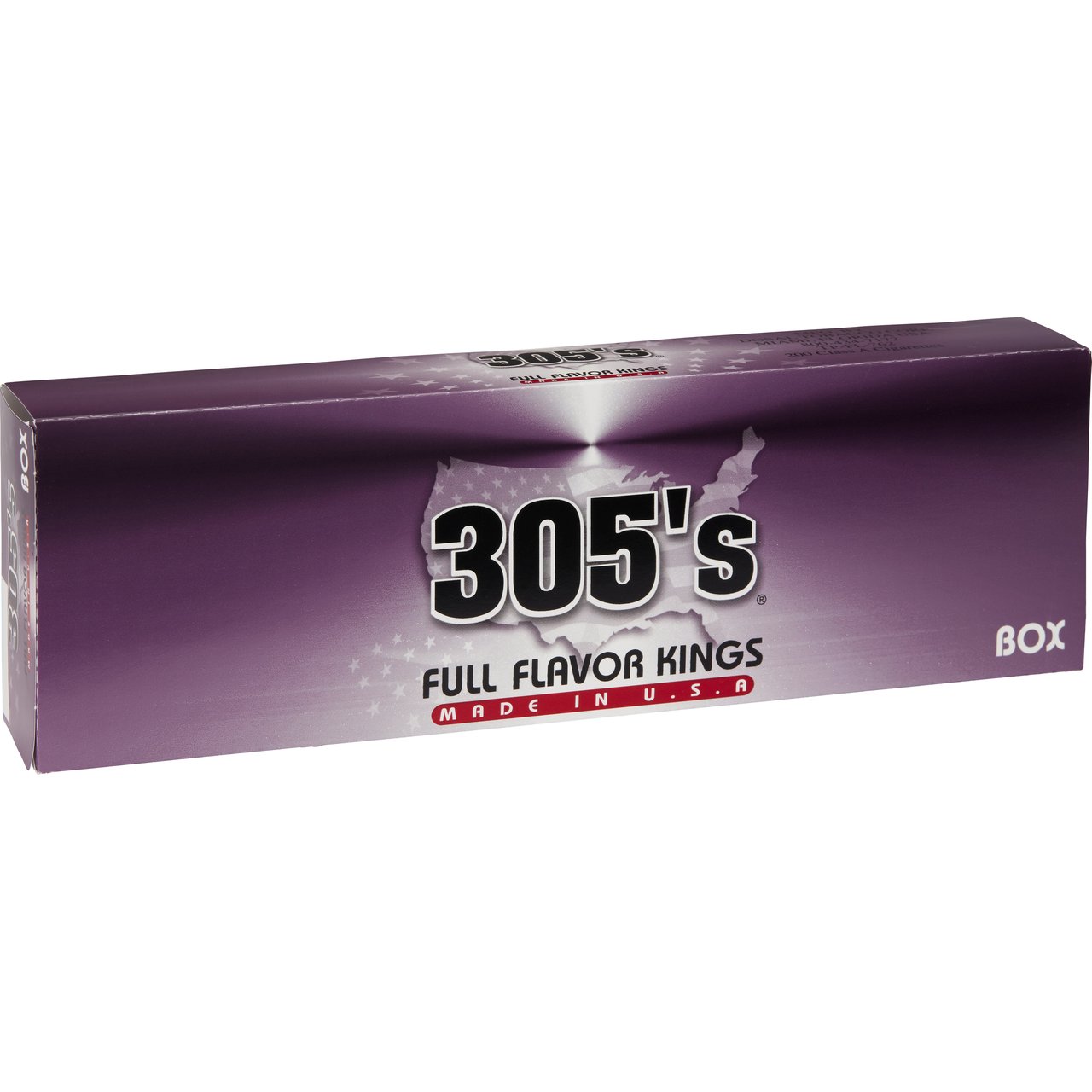 305's Full Flavor Kings Cigarettes, 10 Packs/20 Cigarettes