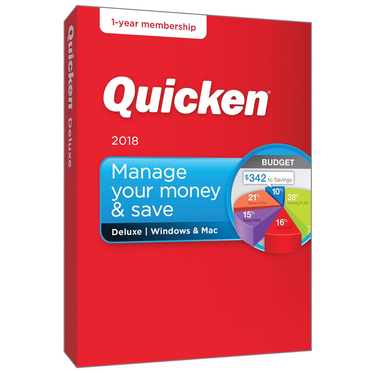Quicken Deluxe Finance Software 2018