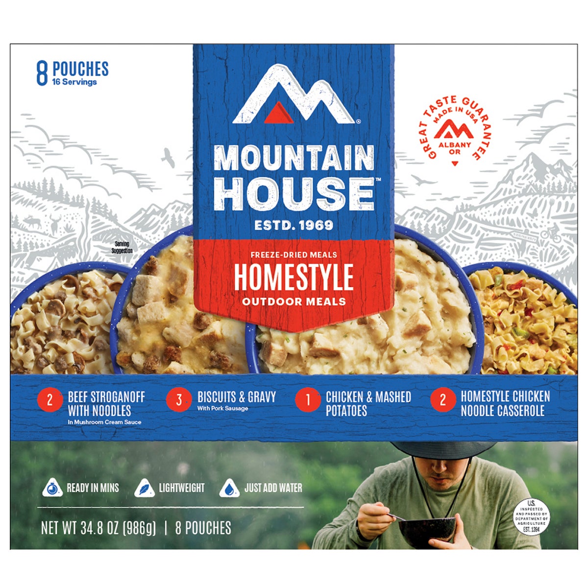 Mountain House Homestyle Kit 8 CT (34.8 oz) - Image 1