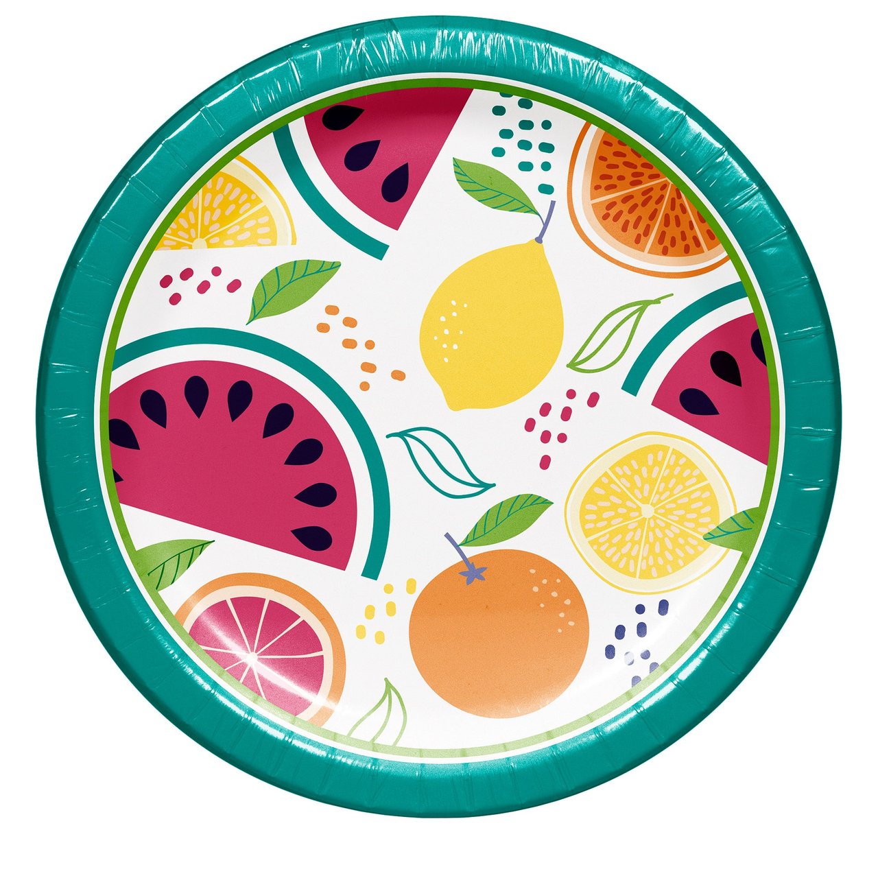 Hoffmaster Cool Fruit Paper Plate 10" Round 100 CT - Image 1