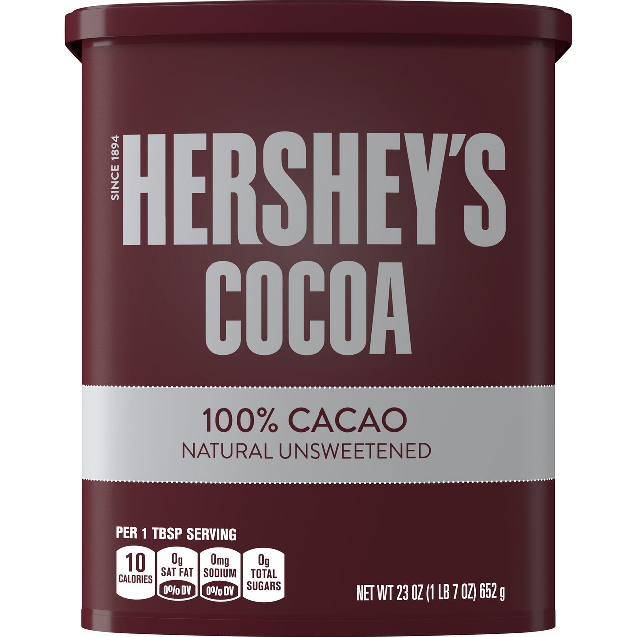 Hershey's Cocoa, 100% Cacao, Natural Unsweetened, 23 oz - Image 1