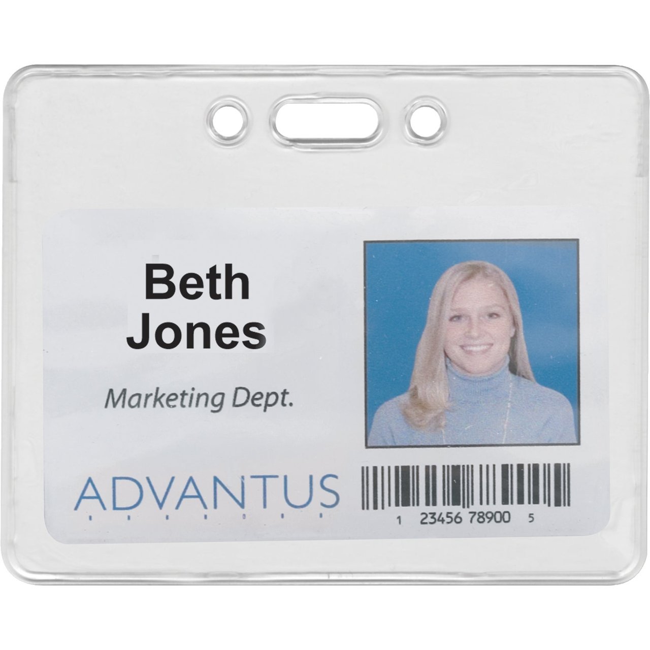 Advantus Proximity Badge Holders, Horizontal, 100 Count (2-Pack)