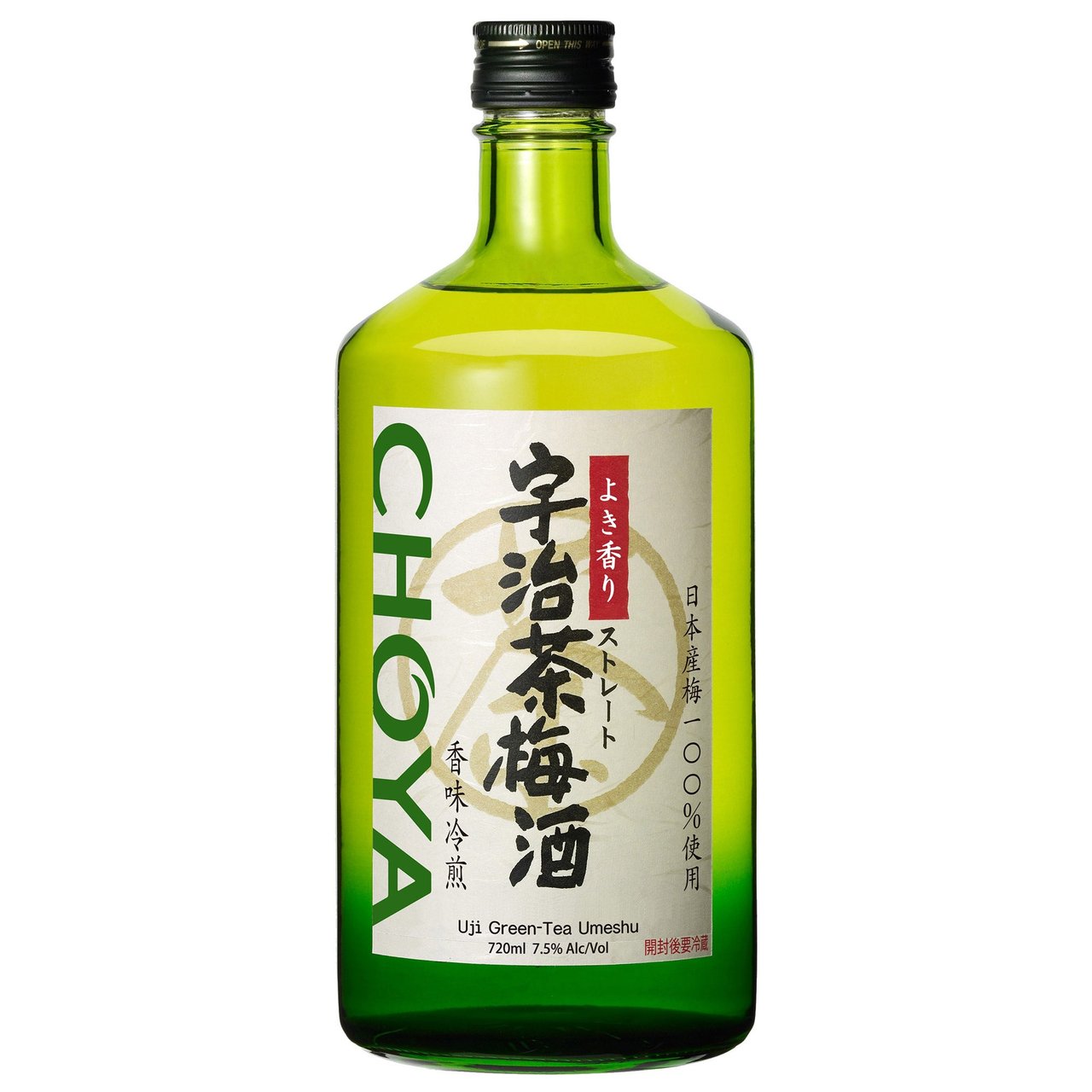 Choya Uji Green Tea Umeshu Liqueur Japan 720ml
