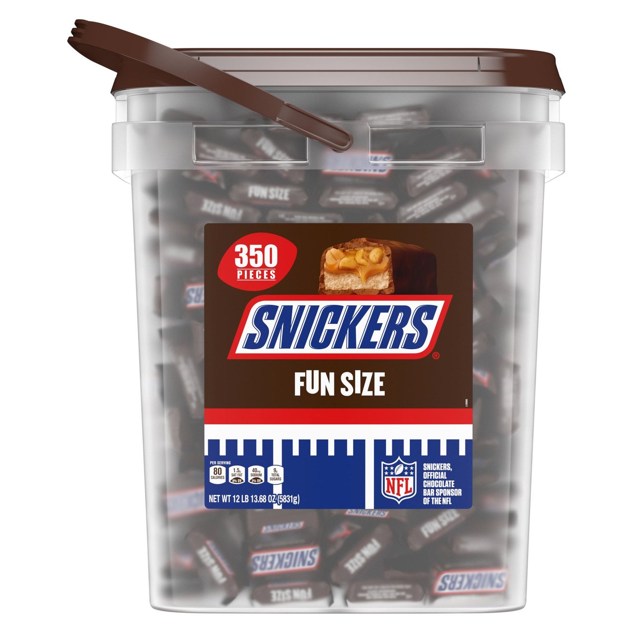 Snickers Fun Size Bucket 205.68 oz / 350 CT - Image 1