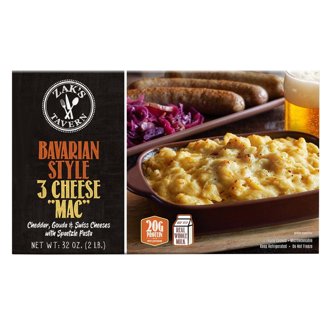 BAVARIAN STYLE 3 CHEESE MAC 32 OZ (2 LBS) - Image 1