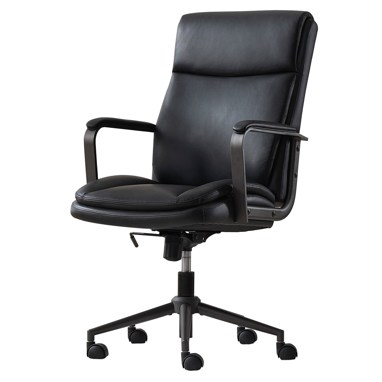 True Innovations Modern Mid-Back Office Chair - Black - Image 1
