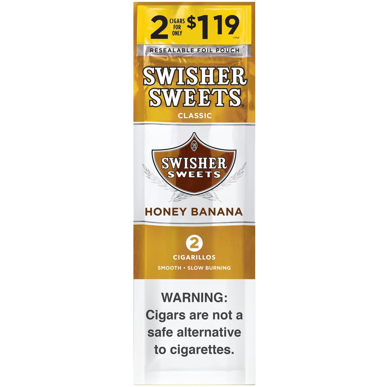 Swisher Sweets Honey Banana Cigarillos 30 Packs of 2 - $1.19 Pre-Priced