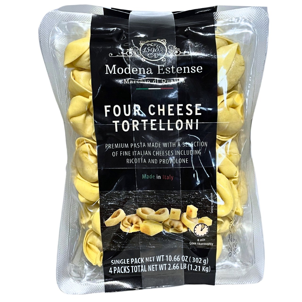 Modena Estense Four Cheese Tortelloni 4/10.66 Ounce Packages - Image 1