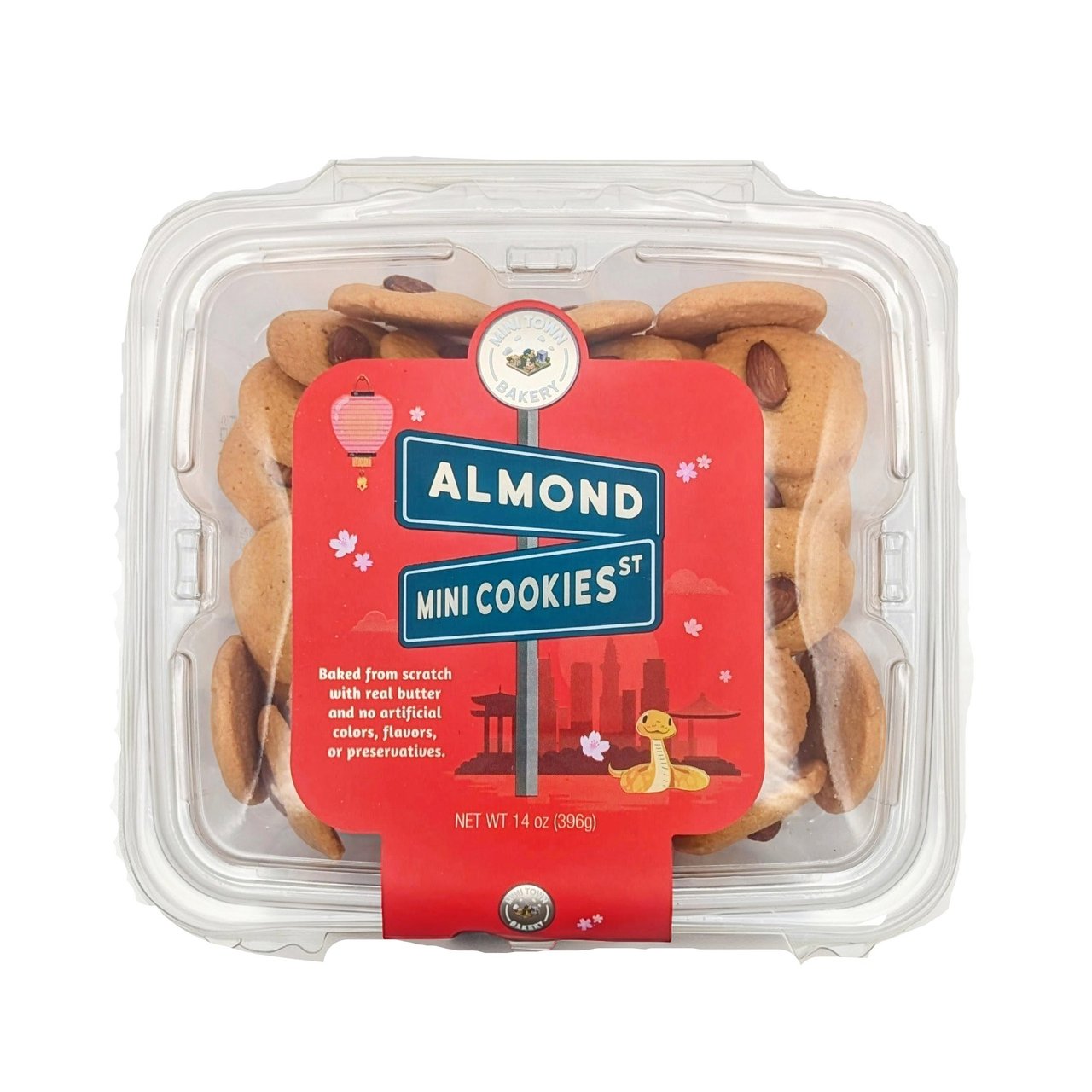 Mini Town Bakery Mini Almond Cookies 14 Ounces - Image 1