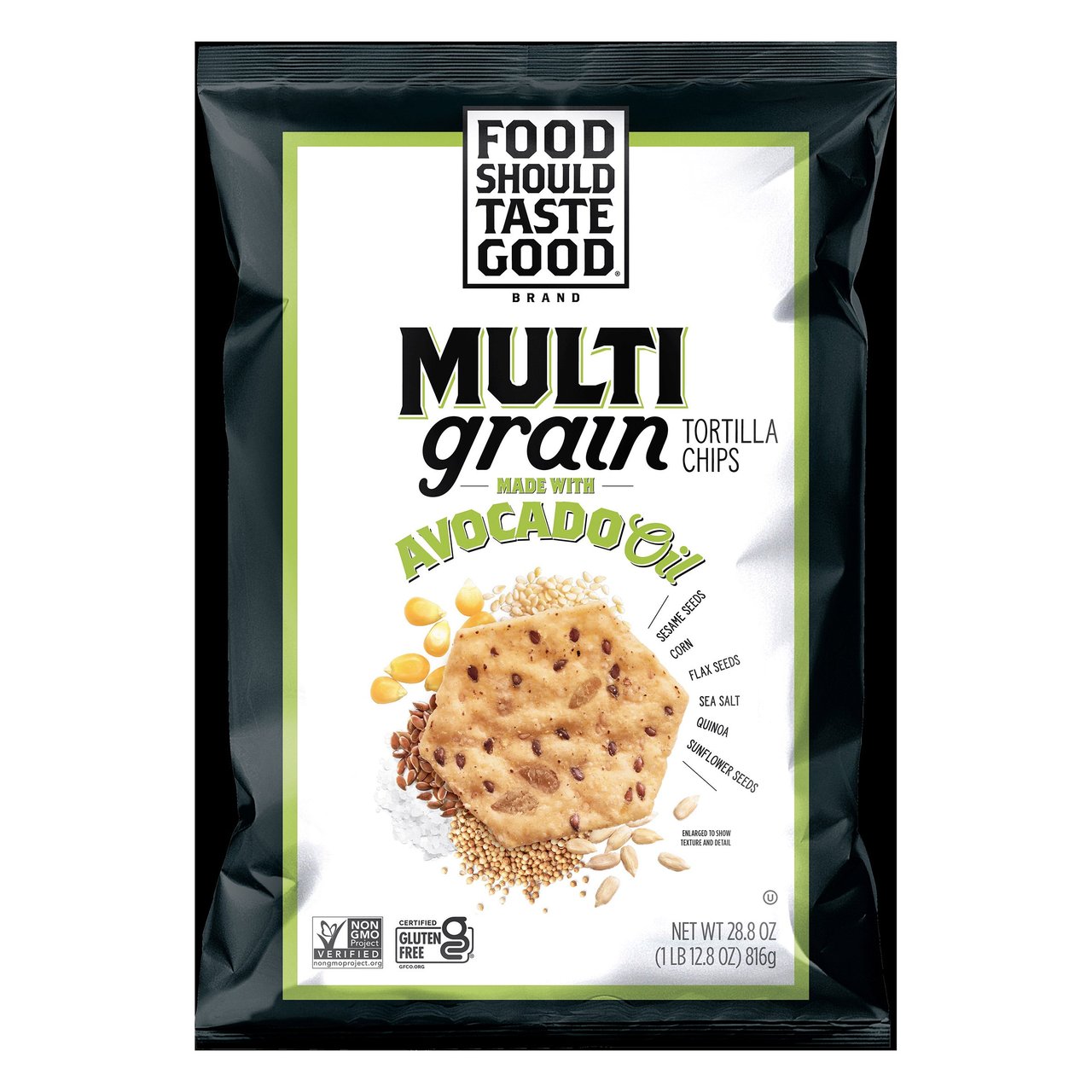 Food Should Taste Good Avocado Oil Tortilla Chips 28.8 oz (1.8 lbs) - Image 1