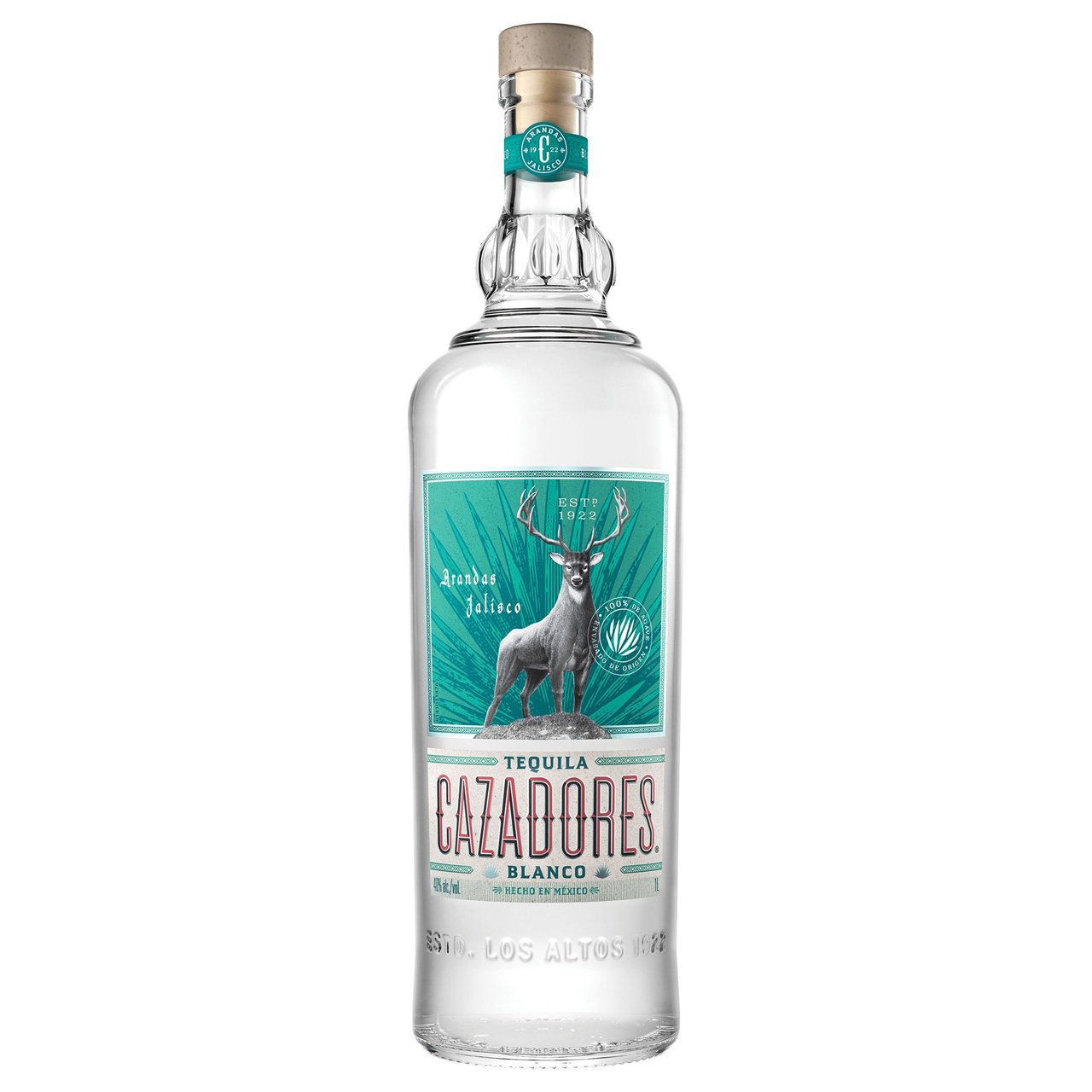 Cazadores Blanco Tequila Mexico 1L - Image 1