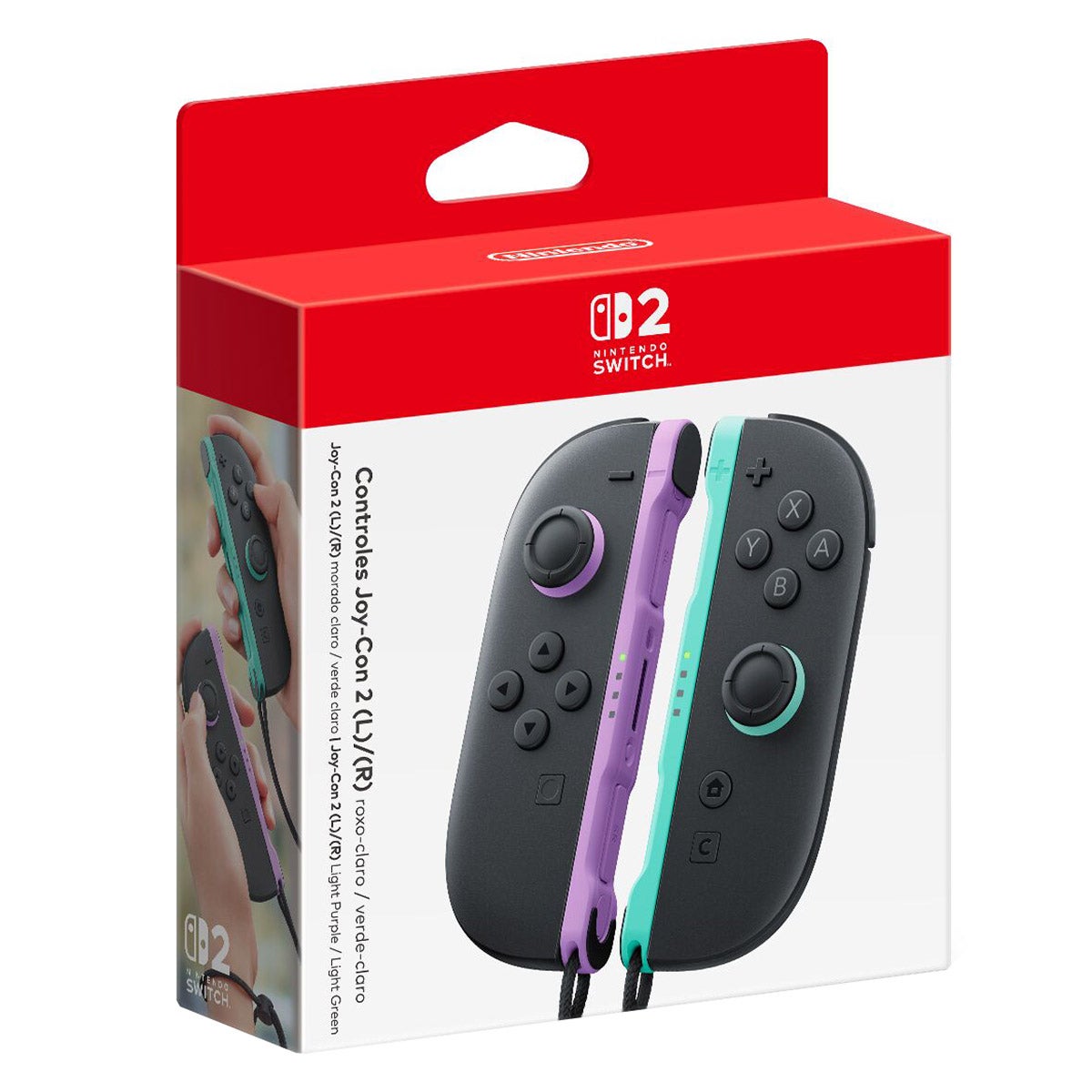 Joy-Con 2 (L/R) Light Purple & Light Green for Nintendo Switch 2 - Image 1