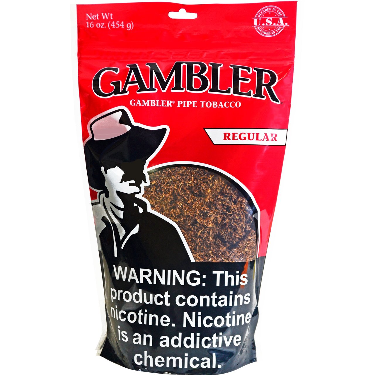 Gambler Regular Pipe Tobacco, 16 oz