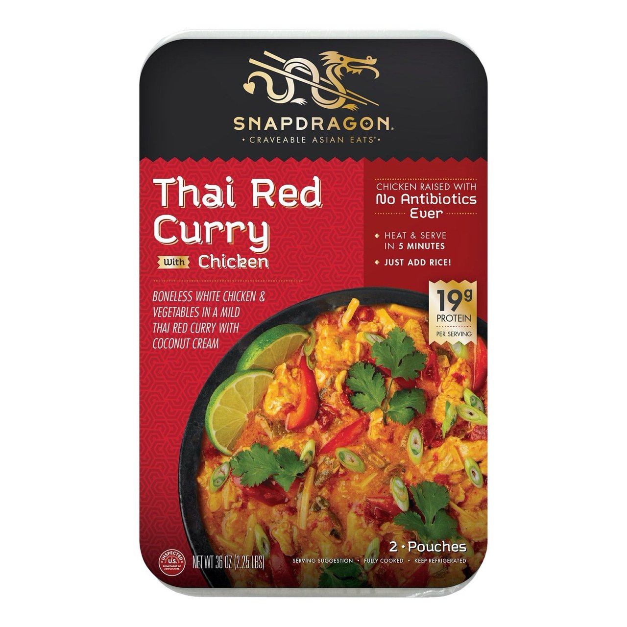 Snapdragon Thai Red Curry with Chicken 36 Ounces - Image 1