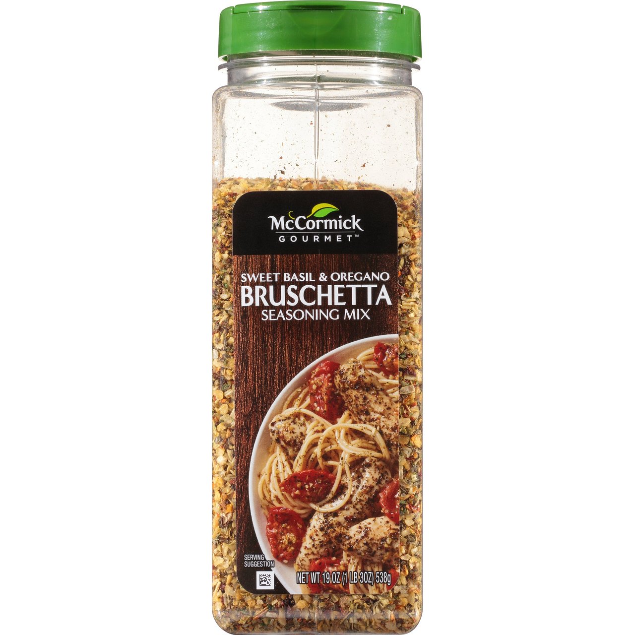 McCormick Gourmet Bruschetta Seasoning Mix, Sweet Basil & Oregano, 19 oz - Image 1