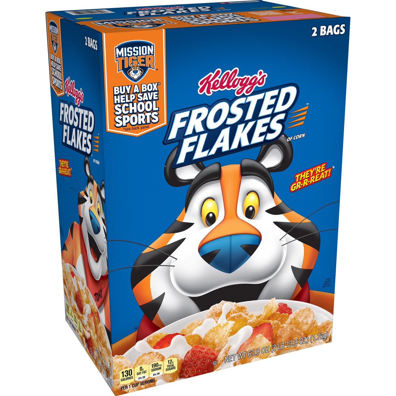 Kellogg's Frosted Flakes 2/30.95 Ounce Bags - Image 1