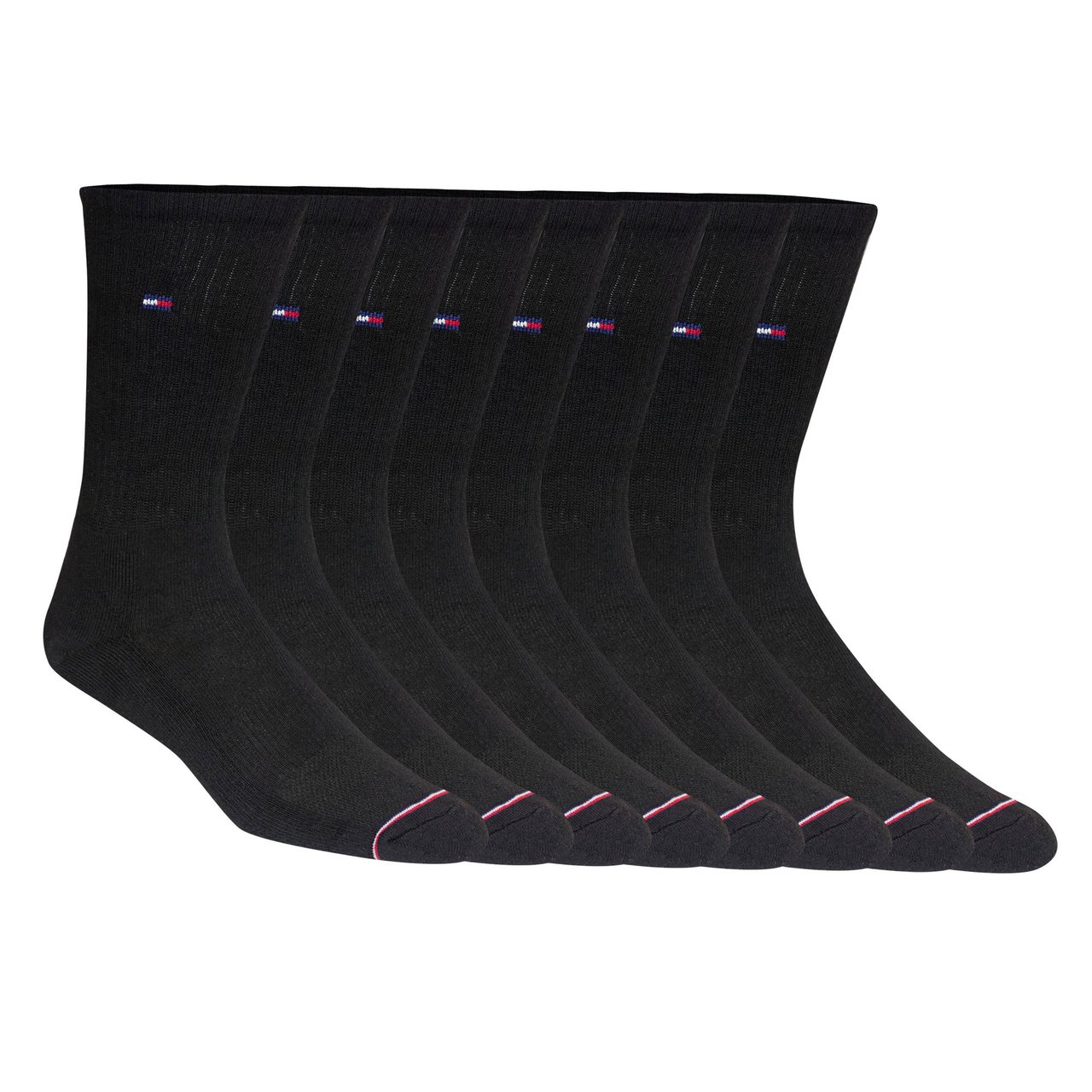 Tommy Hilfiger Men's Casual Crew Socks, 8-Pack