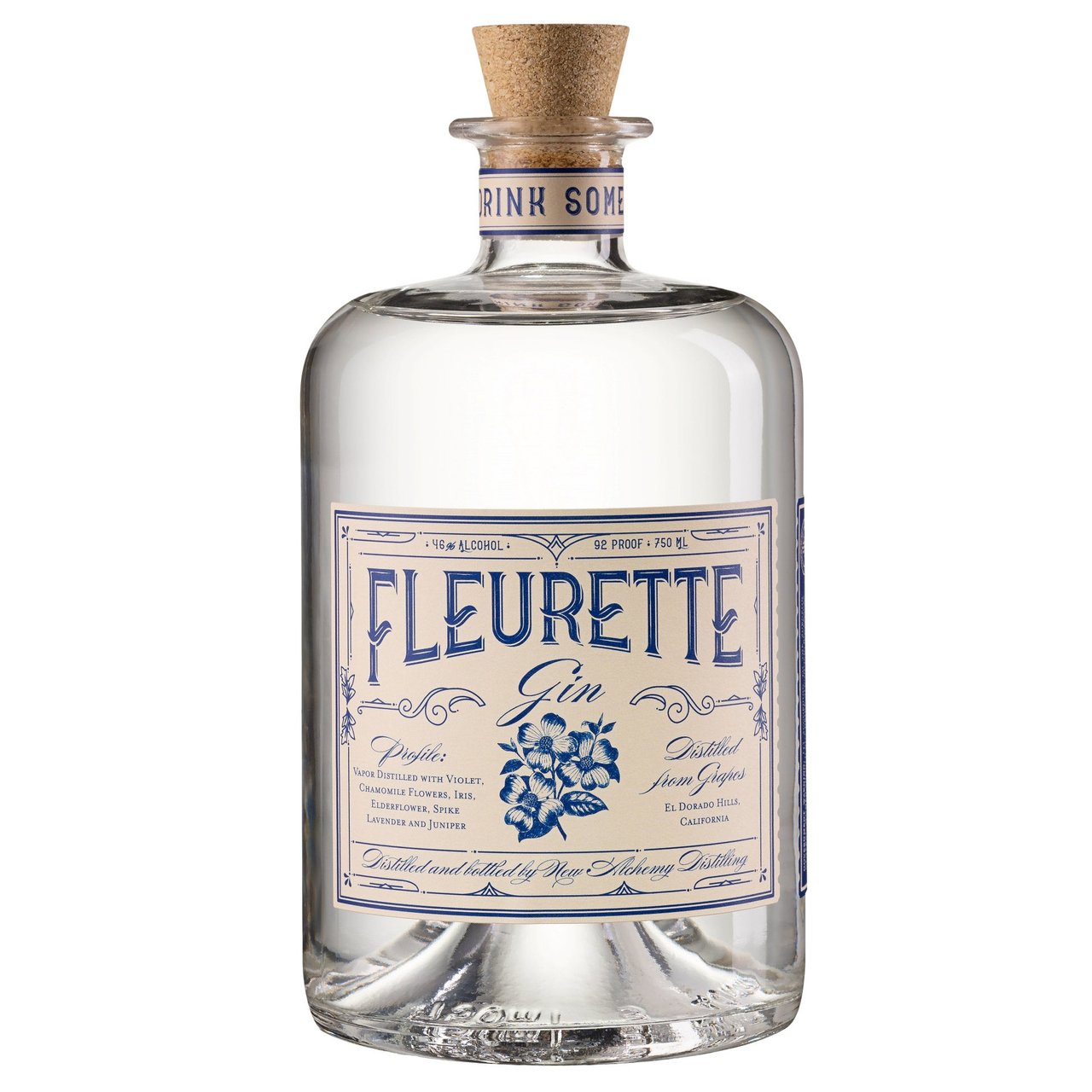 New Alchemy Distilling Fleurette Gin El Dorado Hills 750ML