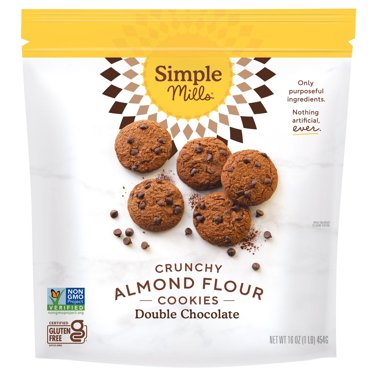 Simple Mills Double Chocolate Almond Flour Cookies 16 oz - Image 1