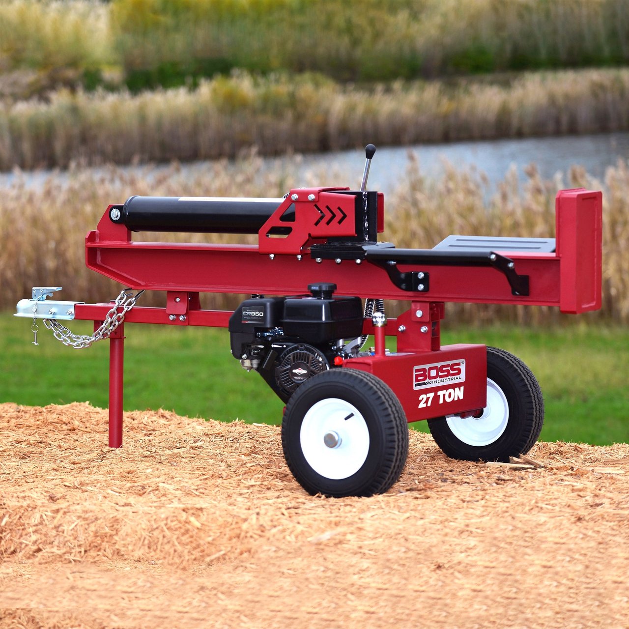 Boss Industrial 27-Ton Horizontal and Vertical Gas Log Splitter - Image 1