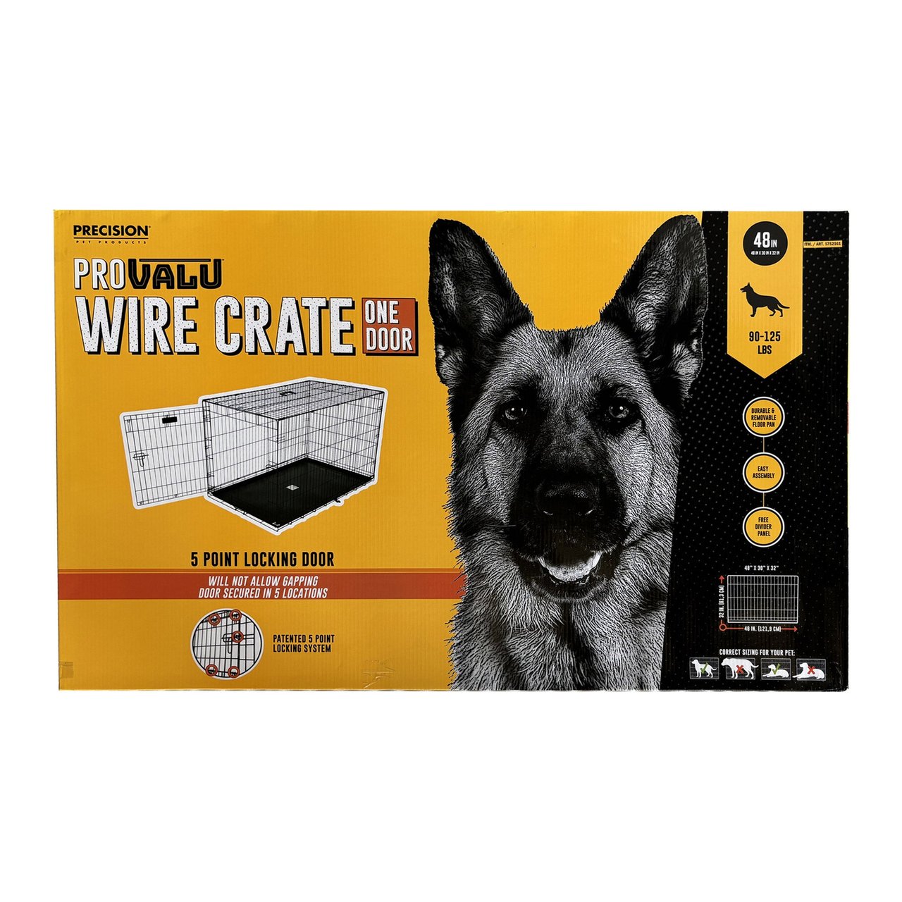 Aerospace Pet Dog Crate 48x30x32