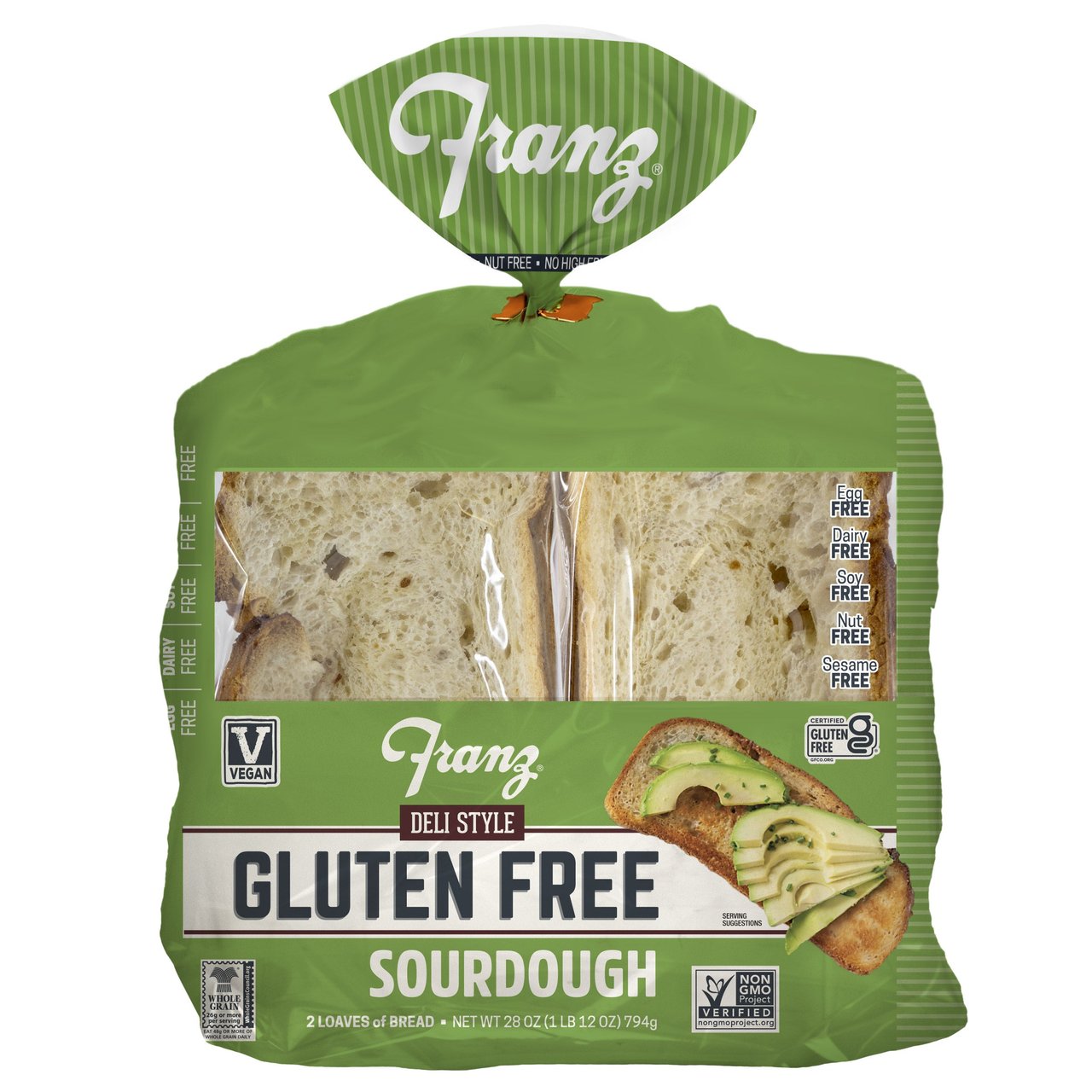 Franz Gluten Free Deli Style Sourdough 2/14 oz - Image 1