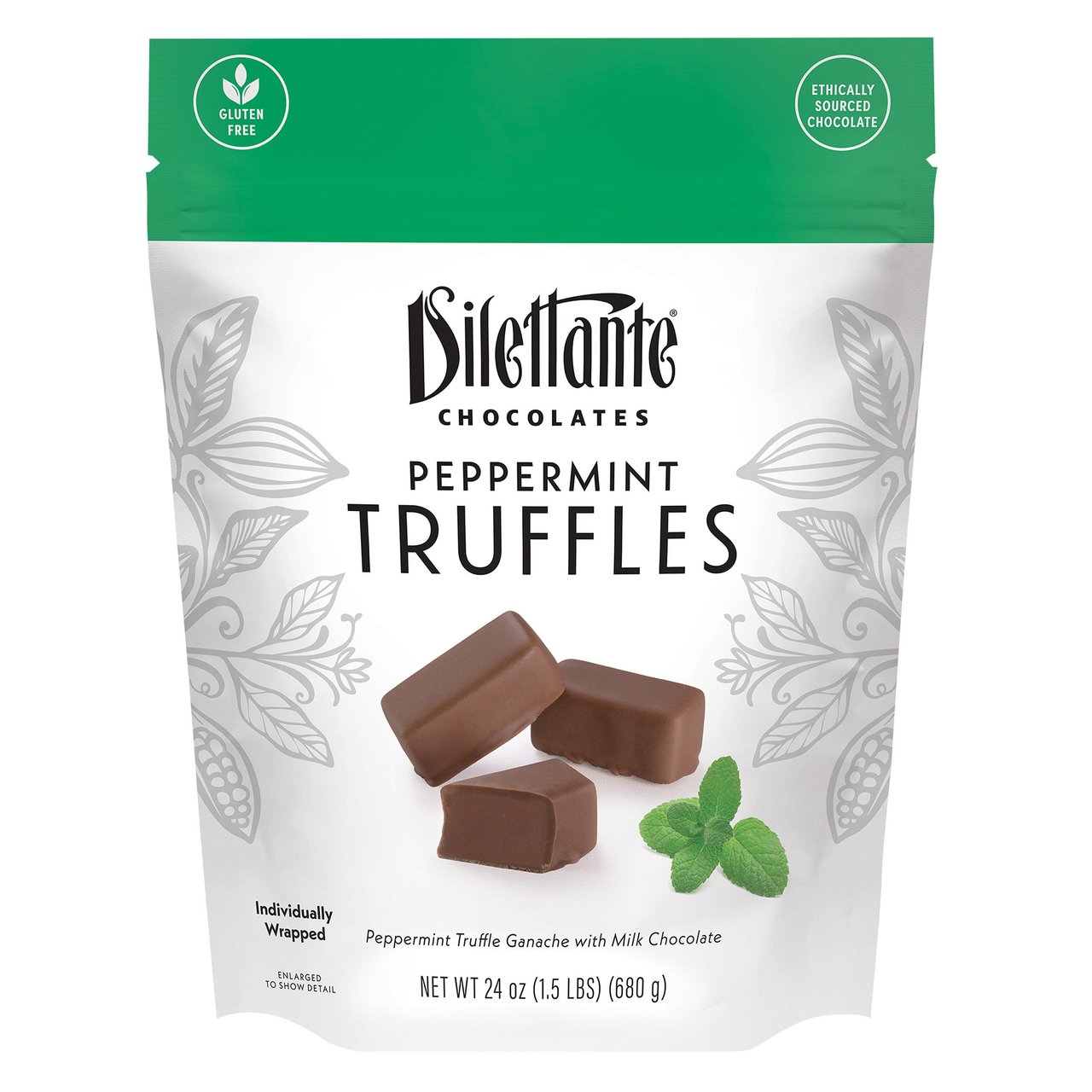 Dilettante Chocolates Mint TruffleCremes 24 oz - Image 1