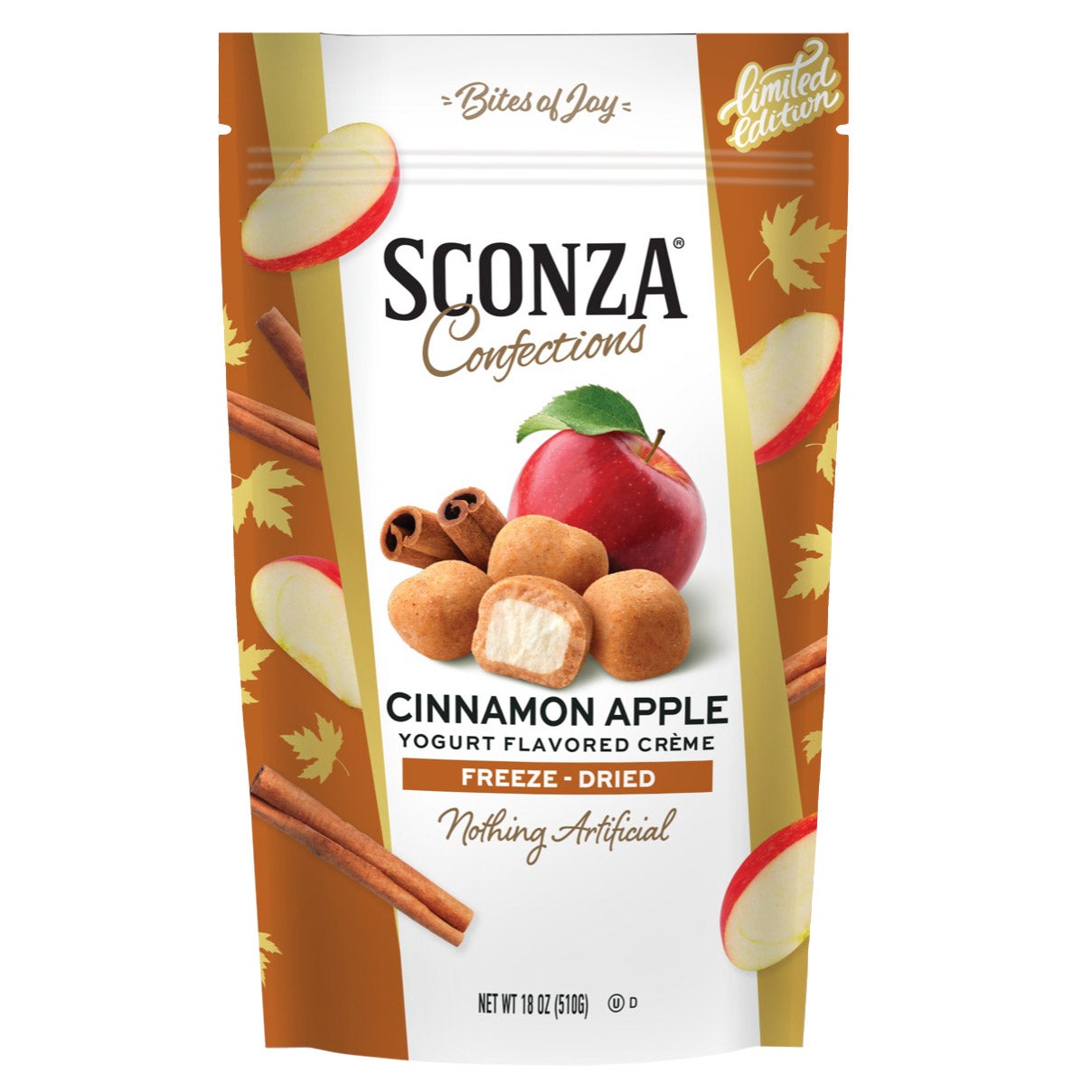 Sconza Freeze Dried Cinnamon Apple Yogurt-Creme 18 oz - Image 1