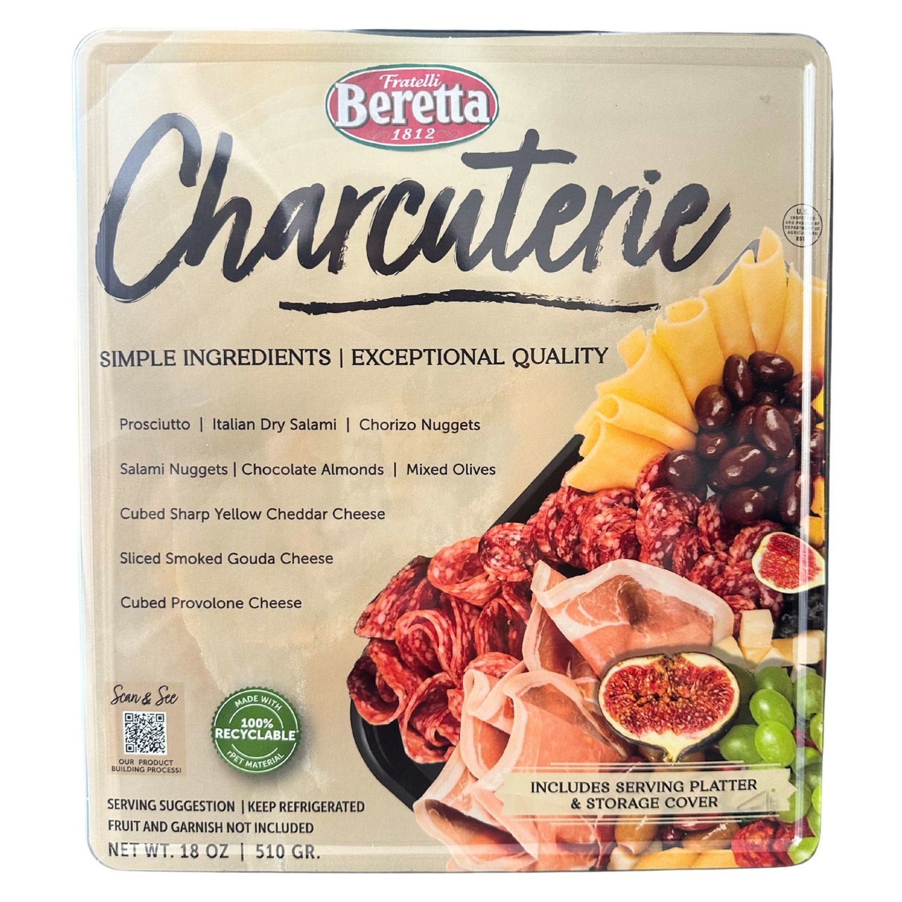 Fratelli Beretta Charcuterie Kit, 18 oz (1.125 lbs) - Image 1