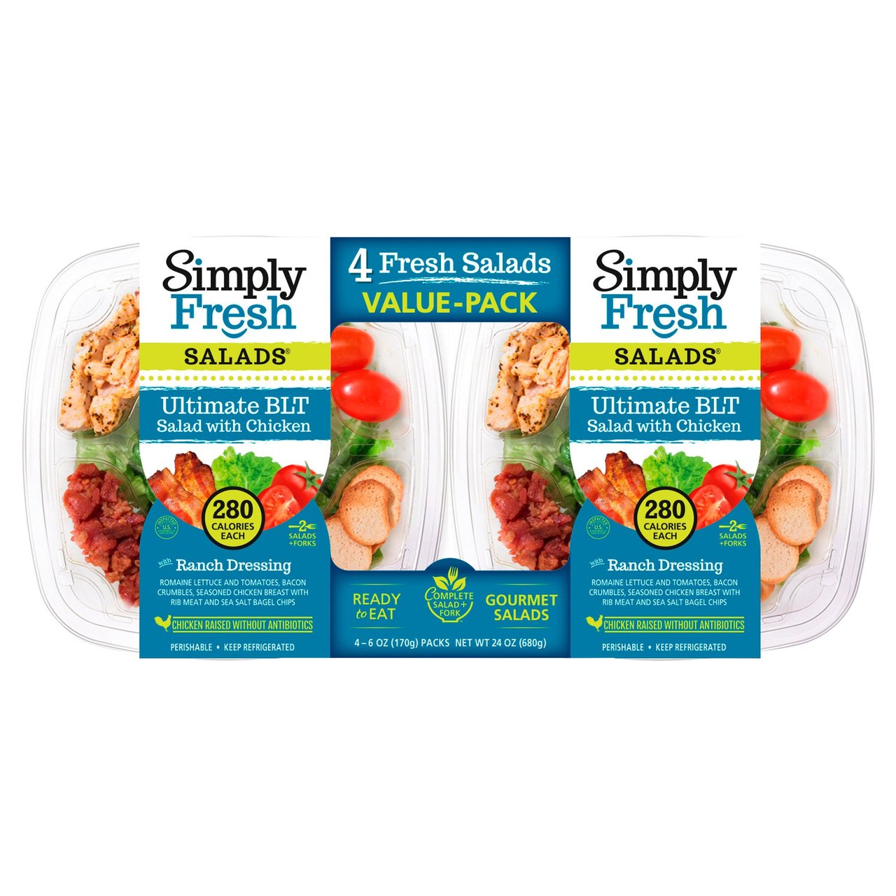 Simply Fresh Ultimate BLT Salad with Chicken 4/6 oz - Image 1